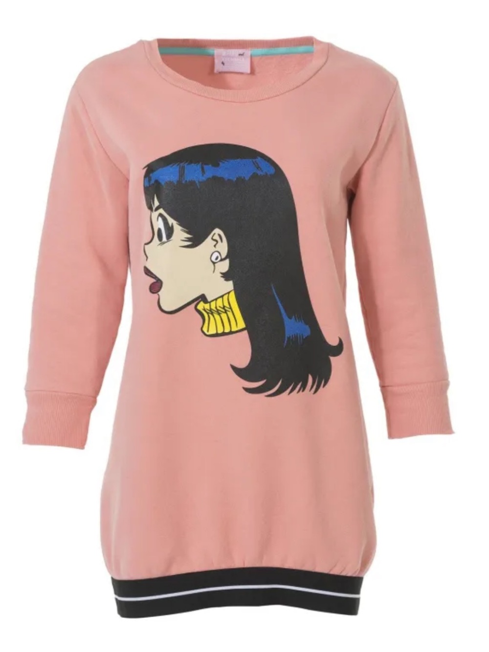 Betty & Veronica Lodge Jumper Dress Mini Pink & Black M